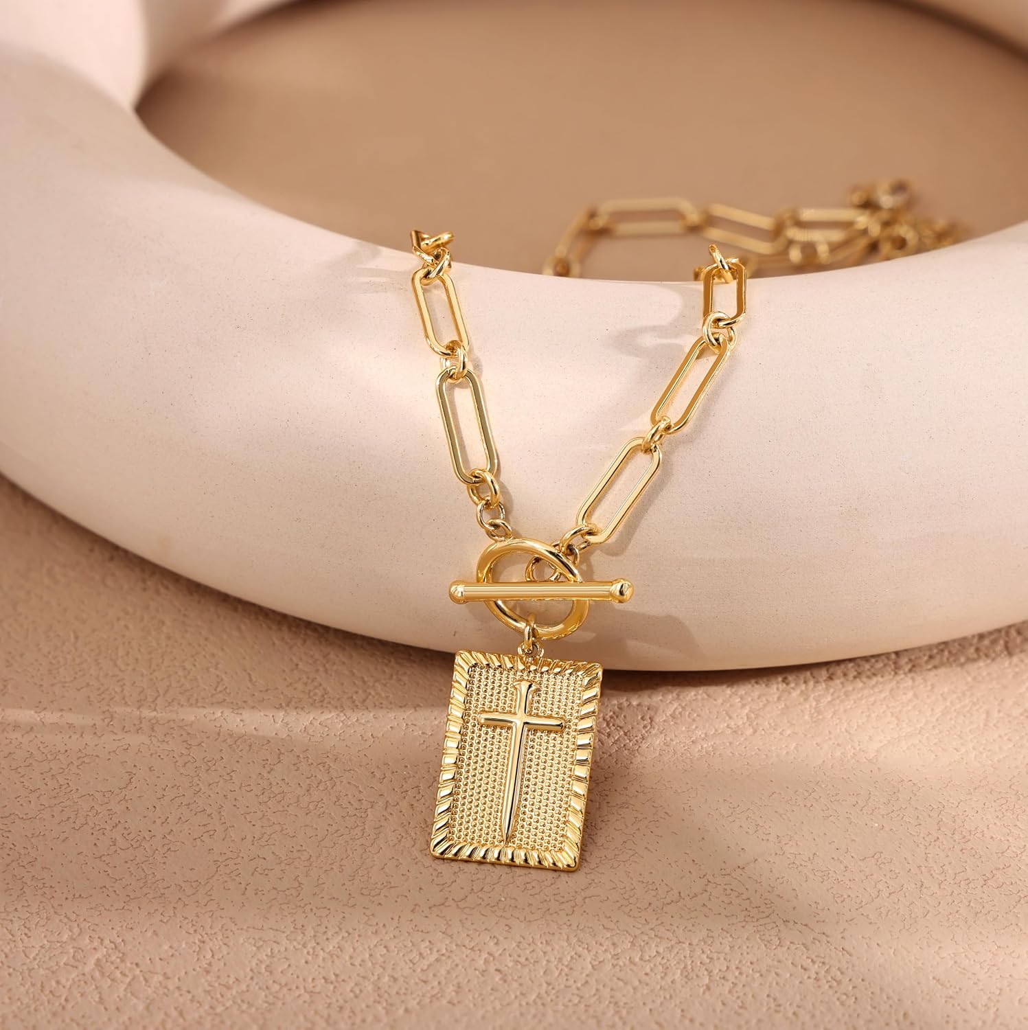The Toggle Cross Necklace — photo 4