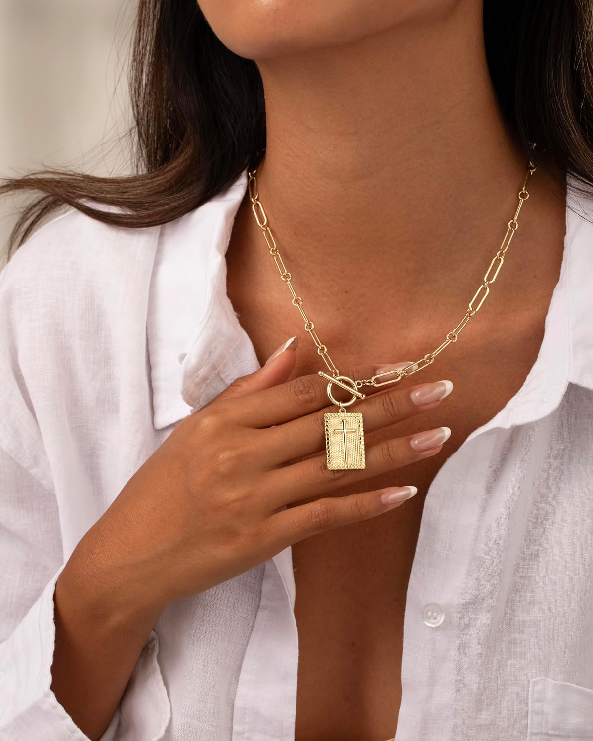 The Toggle Cross Necklace