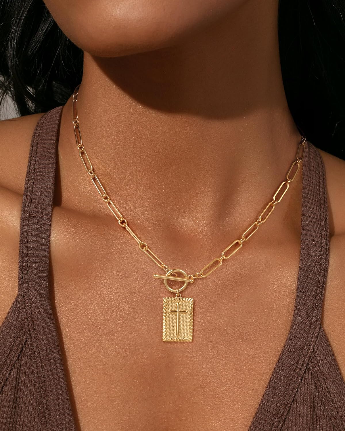 The Toggle Cross Necklace — photo 3
